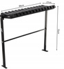FOLDABLE BENCH L 86 CM WITH FOOT - BLACK
