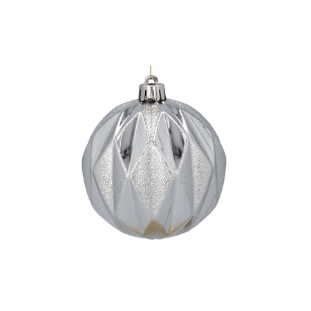 KPL. 4 BOMBEK 8 CM ROȘU/ORO/ARGINTIU MIX DE MODELE *7436