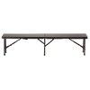 Skladacia turistická lavica 180 x 25 x 43 cm hnedá *0995