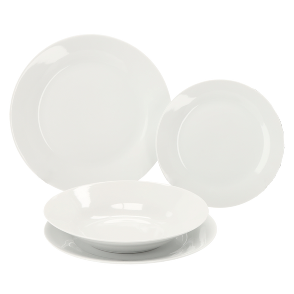 KPL. OBIADOWY 18 EL. OKRĄGŁY BIAŁY *9307