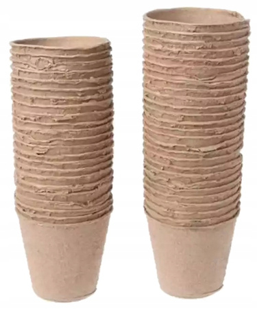 SET OF 24 POTS 8 X 8 CM