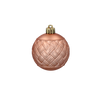 SET OF 10 BAUBLES 6 CM OLIVE/COPPER/GRAPHITE