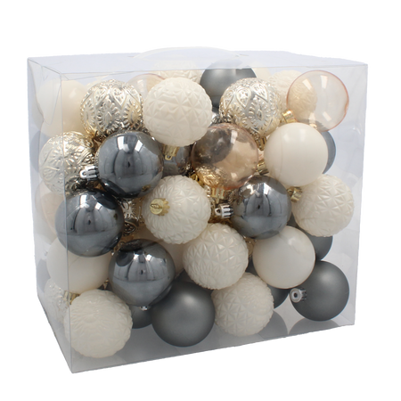 KPL. 66 BOMBEK 6 CM SPUMOS/GRIS/ALB *0035
