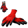 GARDEN GLOVES "10", POLYESTER WITH LATEX PACKET=12