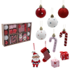24 CHRISTMAS ORNAMENTS - MIX