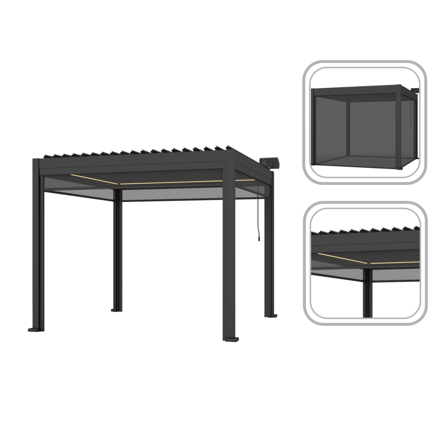 ROLETA ZIP DO PERGOLI ALUMINIOWEJ 3 M pol_pl_ROLETA-ZIP-DO-PERGOLI-ALUMINIOWEJ-3-M-8985_3