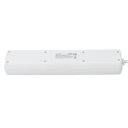EXTENSION CORD POWER STRIP WITH SWITCH 5 SOCKETS 5 M WHITE