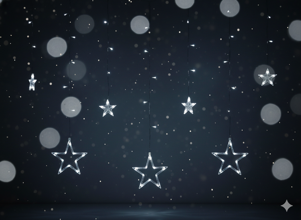 LED STAR LIGHTS 138L COLD WHITE