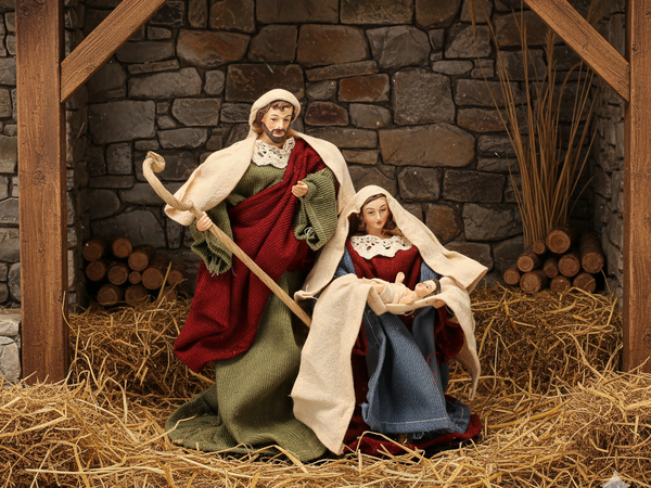 FIGURĂ NAȘTEREA DOMNULUI SFÂNTA FAMILIE ÎNĂLȚIMEA 25,4 CM *6431