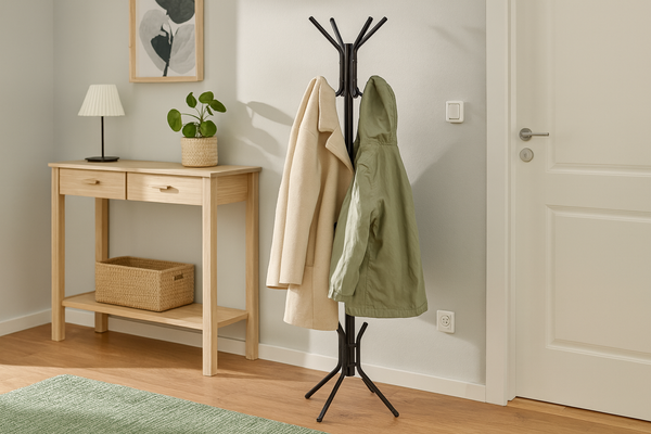 WIESZAK STOJĄCY OMER 178 CM CZARNY *5363