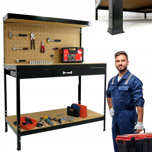 Workshop table with drawer 120 x 60 x 150 CM