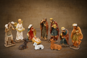 CHRISTMAS FIGURINES SET 11 PCS. 5,5 CM