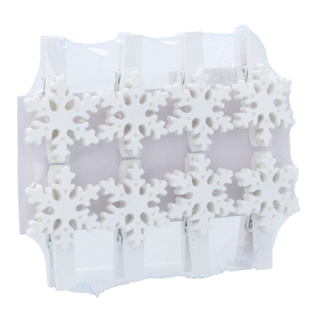 KPL. 8 OZDÓB BOŻONARODZENIOWYCH Z KLIPSEM MIX WZORÓW 3 x 3 CM opak=16kpl *8600
