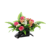 BUNCH CH-31 (WIDTH 55 CM, HEIGHT 40 CM) ROSES WITH LILY MIX COLOR