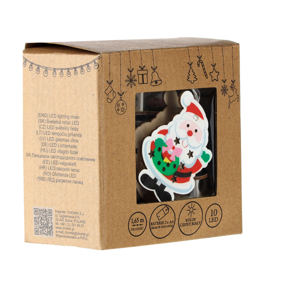 LED LIGHTS 10L BATTERY-POWERED SANTA CLAUS