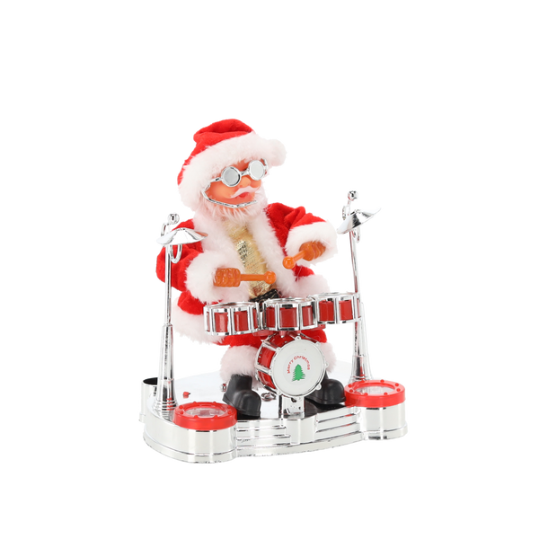 MOȘ NICOLAE CU TROMPETĂ - CANTÂND 25,5 CM *6499