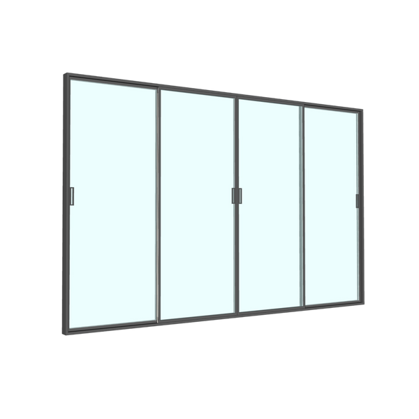 DRZWI SZKLANE PRZESUWNE DO PERGOLI ALUMINIOWEJ 3 M 