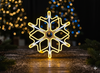 SNOWFLAKE 60 CM NEON LED WARM WHITE + COLD WHITE FLASH IP44