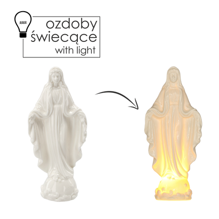 FIGURKA ŚW. MARYJA LED WYS. 23,5 CM opak=1 szt *3584