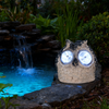 SOLAR LAMP OWL 11.5x10x11.2 CM, disp.12pcs