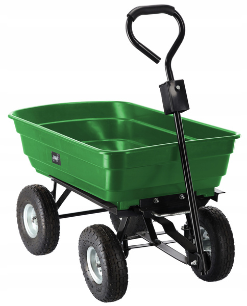 WÓZEK OGRODOWY DWUFUNKCYJNY ZIELONY 