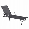 GARDEN LOUNGER 195x69x94cm DARK GREY *6111
