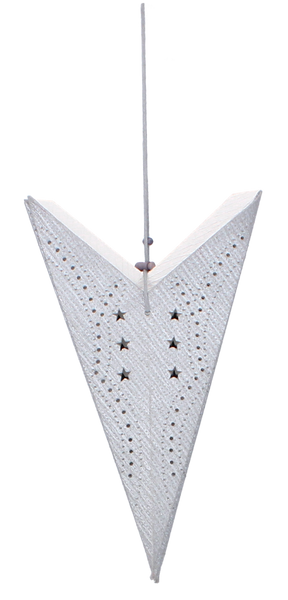 Stea decorativă din hârtie 60 cm gri cu stele ambalaj=12buc *2099