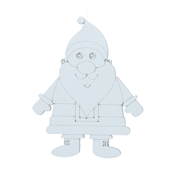 Set de 3 ornamente de Crăciun de 10 cm pentru suspendare "Fă-o singur" cu 4 markere mix 6 modele *8952