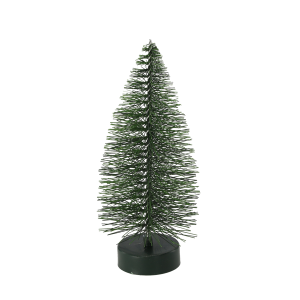 CHRISTMAS DECORATION MINI TREE 18 CM GREEN disp=6pcs