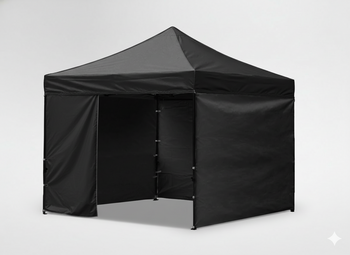 NAMIOT HANDLOWY 3 X 3 M CZARNY