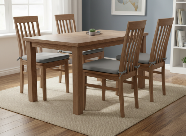 PODUSZKA NA KRZESŁO 40 x 40 x 3 CM JASNOSZARA