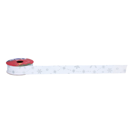 VÁNOČNÍ DEKORAČNÍ STUHA 2,5 CM x 2,7 M MIX BARVY bal=36ks *9737