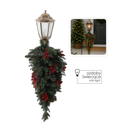 ŚWIĄTECZNY KINKIET BOŻONARODZENIOWY 90 CM LED 50L *9124
