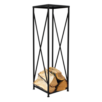 suport metalic pentru lemne de foc 34X34X111CM