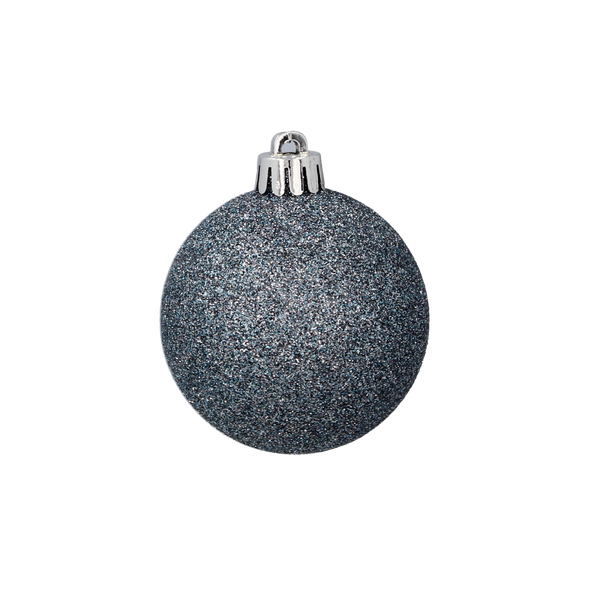 SET OF 35 BAUBLES OLIVE/COPPER/GRAPHITE MIX DESIGNS