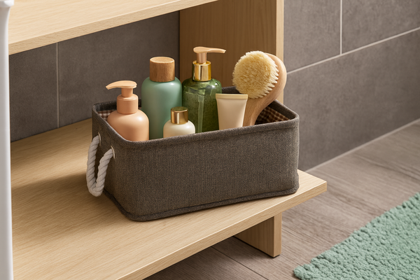 ORGANIZER PROSTOKĄTNY 22 x 32 x 14 CM BRĄZOWY ROZM. S *4793