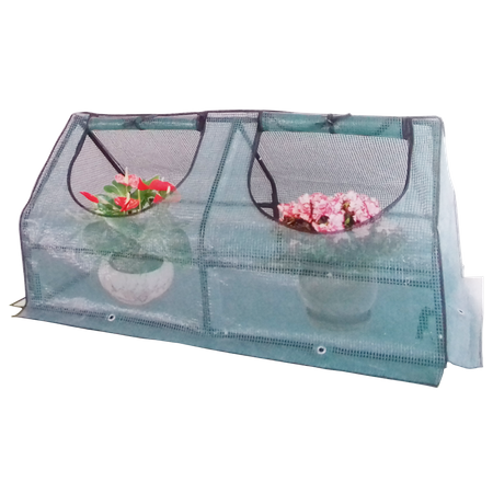 Small Green Garden Greenhouse 120 x 62 x H60/30 cm