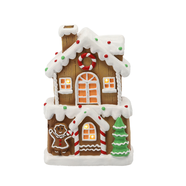 FIGURINE OF THE NATIVITY SCENE - GINGERBREAD HOUSE 22 X 11.5 X 33.5 CM LED