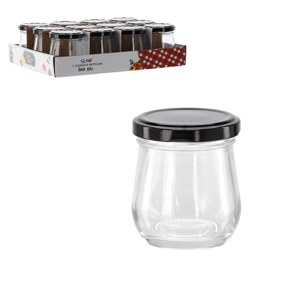 BORCAN 100 ML CU CAPAC METALIC NEGRU ambalaj=12 buc *2448