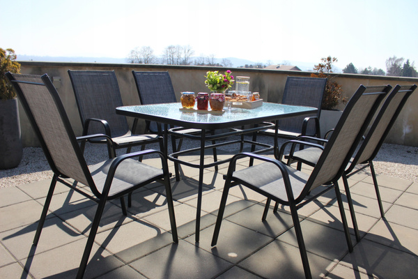 RECTANGULAR GARDEN TABLE 150 X 90 X 70 CM