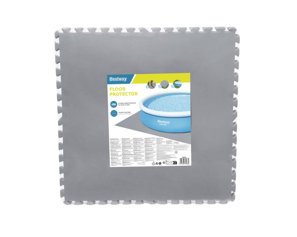 MATA PIANKOWA POD BASEN 78 x 78 CM - 9 ELEMENTÓW *2879 *5689