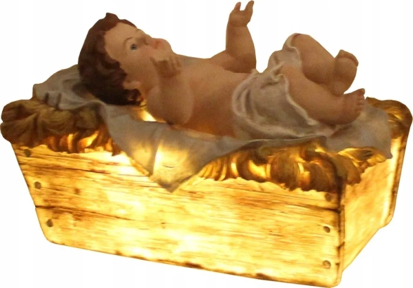 KPL. 3 FIGURI ILUMINATE - FAMILIA SFINȚITĂ 100 CM MASĂ DE RĂȘINĂ *3923