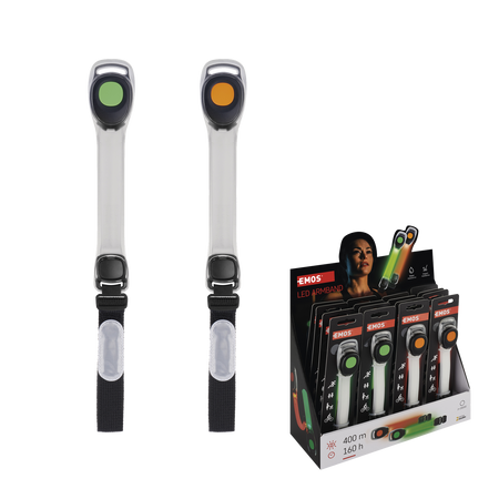 LED WRISTBAND 94713 DISP=16PCS