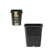 SET OF 5 PLASTIC POTS 11 X 11 X 12 CM