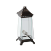 LAMPION 23CM LST TRAPEZ MINI RÓŻA SREBRNY/ZŁOTY OPAK=8SZT*6664