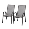 KPL. 2 KRZESEŁ OGRODOWYCH SZARYCH 54 x 72 x 96
