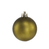 SET OF 24 BAUBLES 6 CM OLIVE/COPPER/GRAPHITE MIX DESIGNS