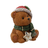 FIGURINE OF THE NATIVITY SCENE - BEAR WITH A STAR 28,5 X 22 X 30 CM LED 