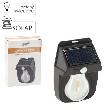 SOLAR LED LIGHT WITH MOTION SENSOR 11 x 5,5 x 15,7 CM