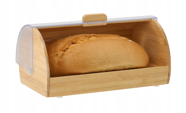 CHLEBAK MENTA - BAMBUSOWY Z POKRYWĄ Z TWORZYWA SZTUCZNEGO 38 x 28 x 18,5 CM *3185